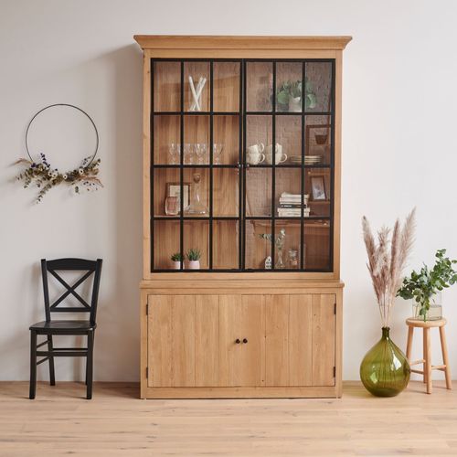 Buffet Vaisselier Industriel En Bois Et Métal 4 Portes - Victoria
