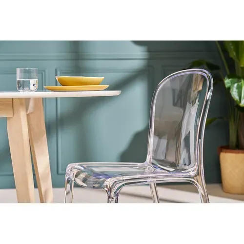 Chaises Empilables Design Transparentes (lot De 2) Thalysse