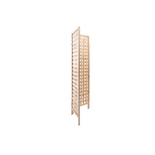 Paravent En Bois Clair Motif Ajouré 3 Vantaux L133 Cm Akkiko