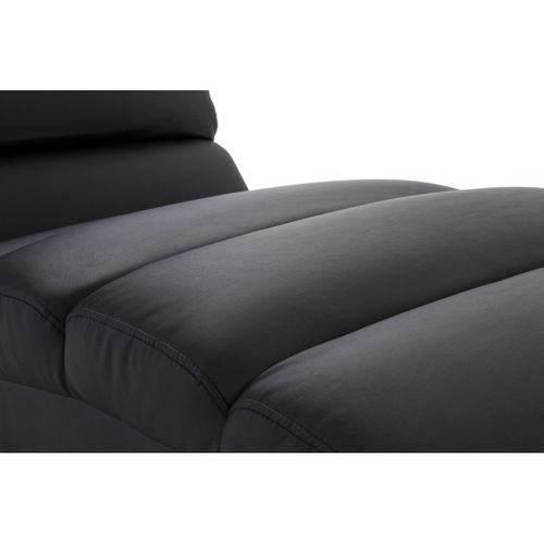 Chaise Longue / Fauteuil Design Noir Et Acier Chromé Taylor