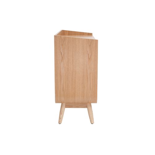 Buffet Scandinave En Bois Clair 2 Portes L122 Cm Hallen