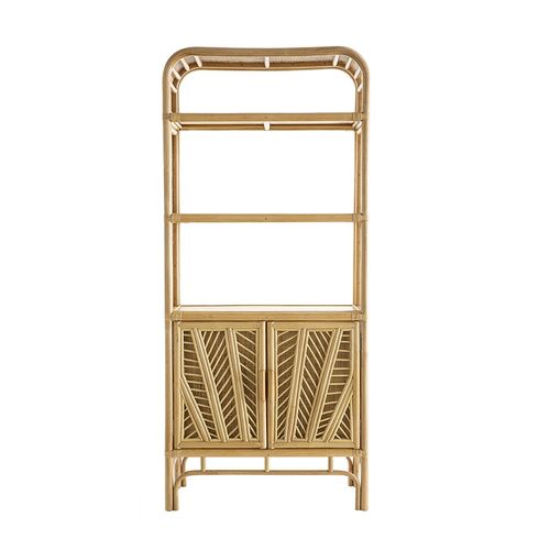 Bibliothèque Vintage En Rotin Naturel L80 Cm Galon