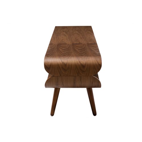 Meuble TV Vintage En Bois Foncé Avec Rangements L132 Cm Takla