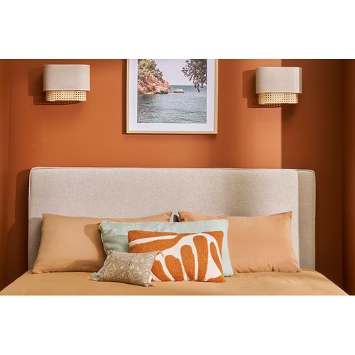 Tête De Lit à Suspendre En Tissu Beige L160 Cm Lily