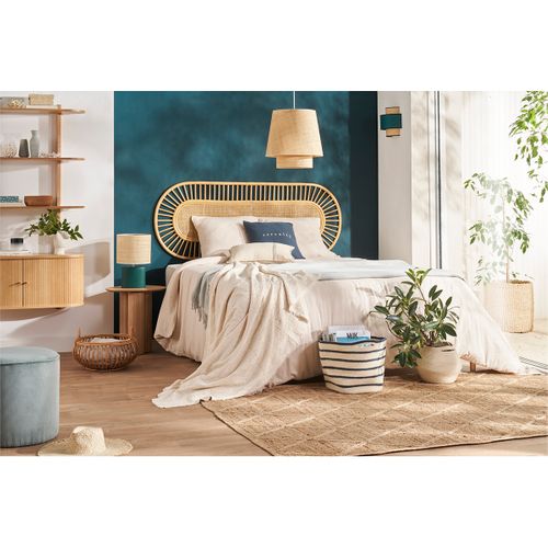 Tête De Lit Déco En Rotin Naturel Et Cannage L165 Cm Bow