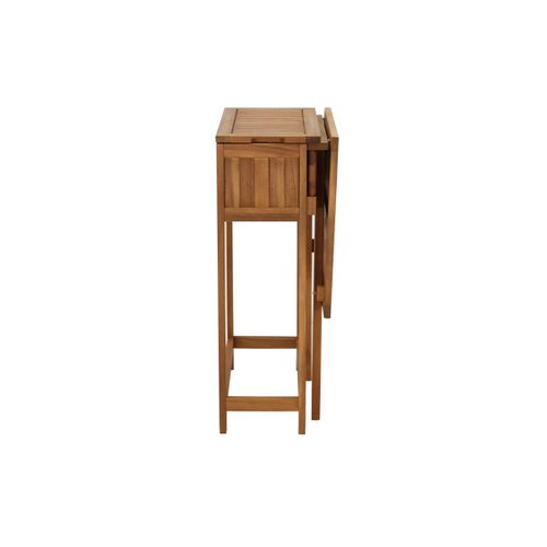Ensemble de balcon pliable en bois massif Prado avec rangement