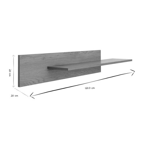 Etagère Murale Finition Bois Clair Chêne L120 Cm Cime
