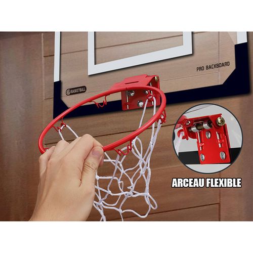 Mini Panier De Basket Intérieur Avec Accroches De Porte - Rouge