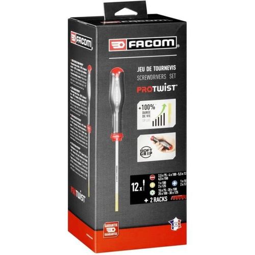 Jeu De Tournevis Protwist 12 Pièces – Plats/phillips/pozidriv/torx, Rack Pp