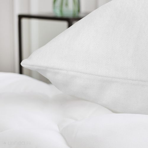 Housse De Protection D'oreiller Antonin 40x60 Cm Molleton 220 G/m² Absorbant Blanc