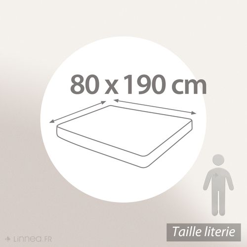 Protège Matelas Imperméable Antony 80x190 Cm Bonnet 23 Cm Coton