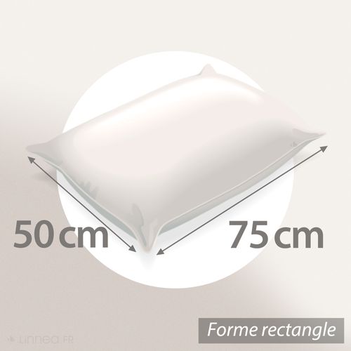 Oreiller 75x50 Cm Grizz'lit Flotex Fibre Creuse Polyester