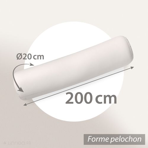 Traversin 200 Cm Grizz'lit Flotex Fibre Creuse Polyester