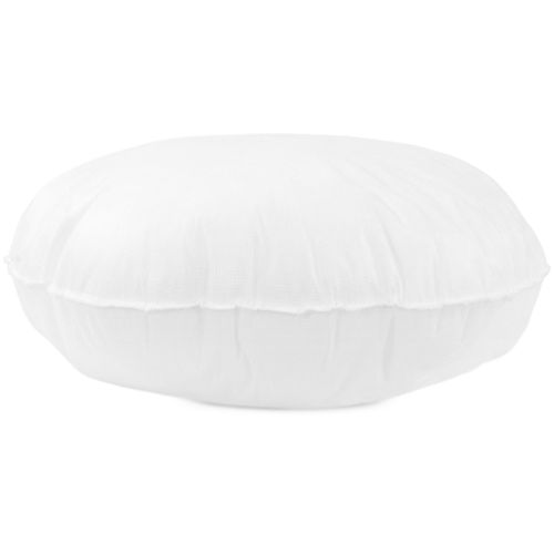Coussin À Recouvrir Rond 40 Cm C Bullet Blanc Garnissage Polyester