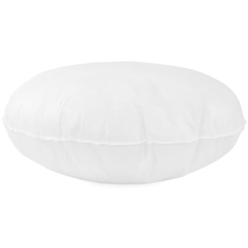 Coussin à Recouvrir Rond 45 Cm C Bullet Blanc Garnissage Polyester