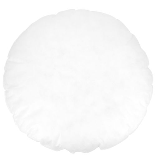 Coussin à Recouvrir Rond 45 Cm C Bullet Blanc Garnissage Polyester