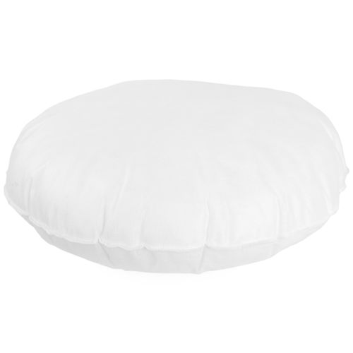 Coussin à Recouvrir Rond 45 Cm C Bullet Blanc Garnissage Polyester