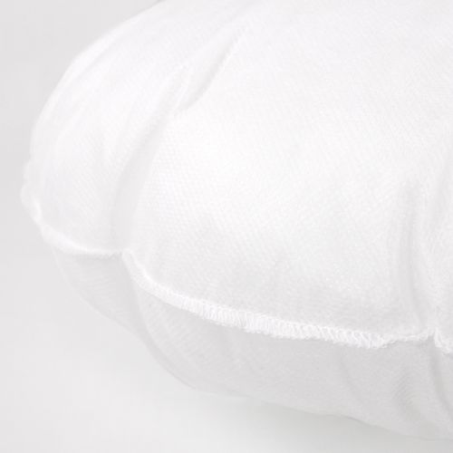 Coussin à Recouvrir Rond 45 Cm C Bullet Blanc Garnissage Polyester