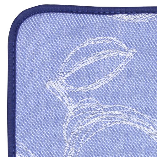 Set De Table Matelassé 35x50 Cm Coton Line Bleu