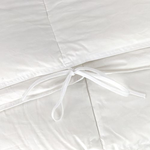 Couette Chaude Hiver 140x200 Cm - Garnissage Microfibre Haute Densité - Housse Percale Coton Blanc - Lavable Machine - Hypoallergénique - Chaleur Maximale