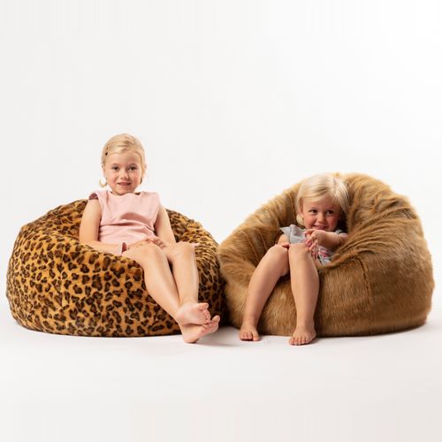 Pouf En Peluche Lièvre Brun Lewis Avec Remplissage