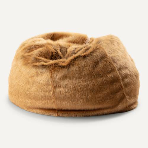 Pouf En Peluche Lièvre Brun Lewis Avec Remplissage