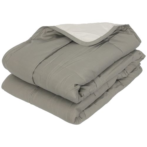 Couette été 260x240 Cm Cocoon Bicolore Taupe/lin Garnissage Fibre Polyester 200g/m2