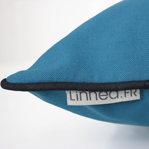 Housse De Coussin 50x50 Cm Montsegur Bleu Prusse