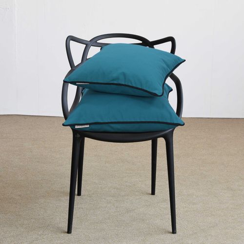 Housse De Coussin 50x50 Cm Montsegur Bleu Prusse