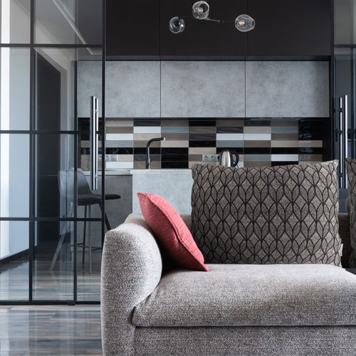 Housse De Coussin 40x40 Cm Noumea Gris Anthracite