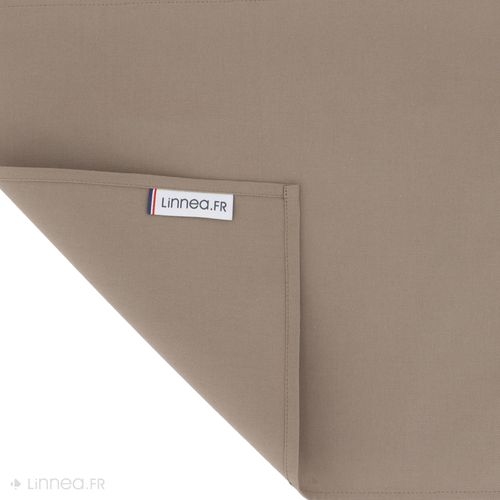 Chemin De Table 45x150 Cm Diabolo Marron Tourterelle Traitement Teflon
