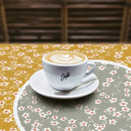 Lot De 2 Sets De Table Enduit 38 Cm Amandier Vert Sauge
