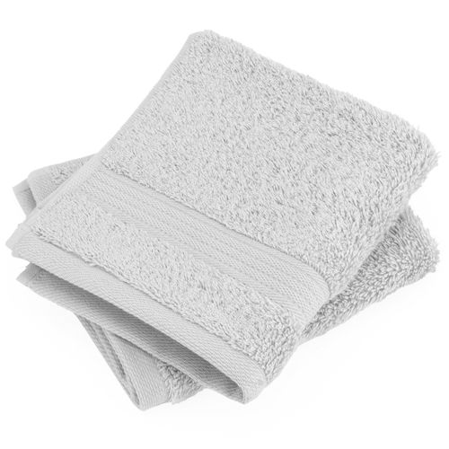 Lot De 2 Serviettes Invité 30x50 Cm Luxor Argent
