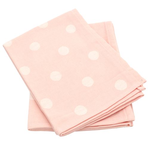 Blue Burgeon Lot 4 Torchons Cuisine Rose Tendre 40x60 Cm - Mélange Coton Polyester Absorbant
