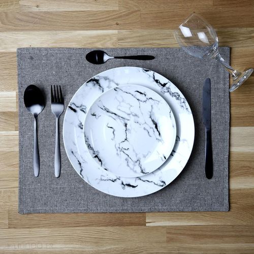 Lot De 2 Sets De Table 35x45 Cm Unico Olive