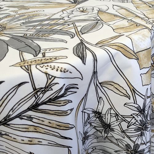 Nappe Ovale 170x240 Cm Bahia Gris Fusain Coton +