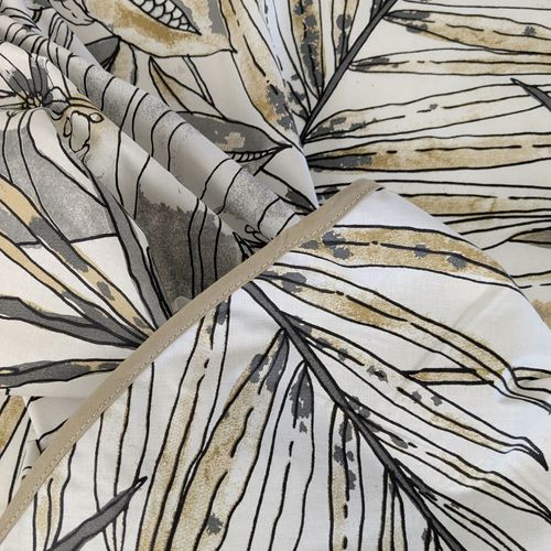 Nappe Ovale 170x240 Cm Bahia Gris Fusain Coton +