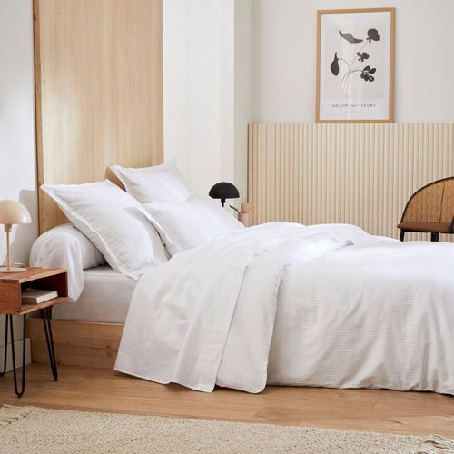 Taie D'oreiller 50x70 Cm En Satin De Coton Grand Hôtel Blanc