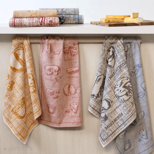 Lot De 2 Torchons De Cuisine Pur Coton 50x50 Cm Collection BBQ Rose - Ultra Absorbants Et Stylés