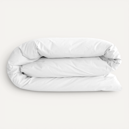 Housse De Couette VENT DU SUD – Percale De Coton Blanc – 260x240 Cm – Neuf