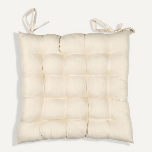 Lot De 2 Galettes De Chaise Deperlantes 40x40 Cm Antibes Beige