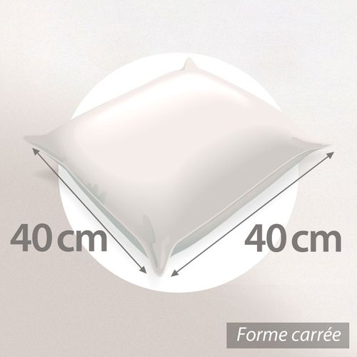 Lot De 2 Galettes De Chaise Deperlantes 40x40 Cm Antibes Gris