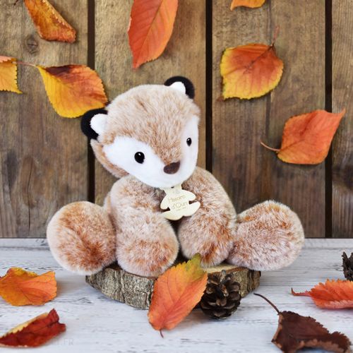 Peluche 25 Cm Polyester Collection Sweety Mousse Renard Marron
