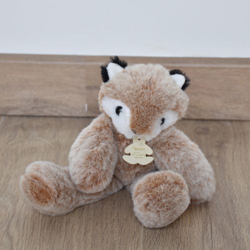 Peluche 25 Cm Polyester Collection Sweety Mousse Renard Marron