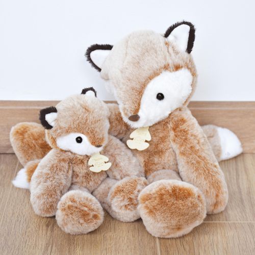 Peluche 25 Cm Polyester Collection Sweety Mousse Renard Marron