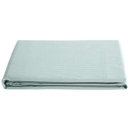 Drap Plat 270x300 Cm Satin Concerto à Rayures Vert Lichen