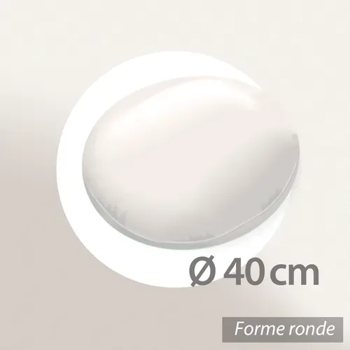 Coussin Rond En Polyester 40x40 Cm Collection Inaya Jaune