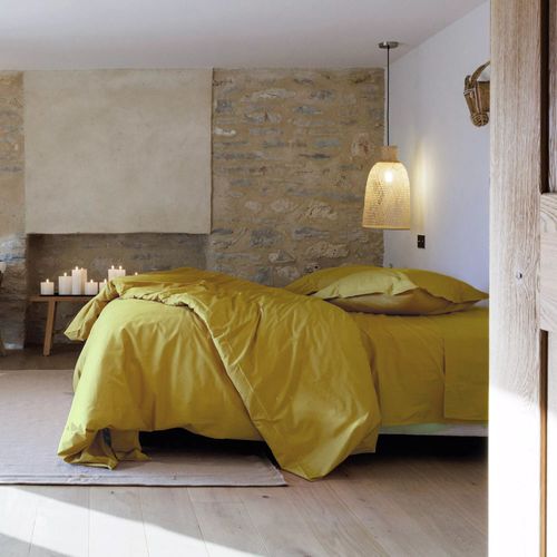 Drap Plat 240x300 Cm Percale De Coton Manoir Vert Jasmin