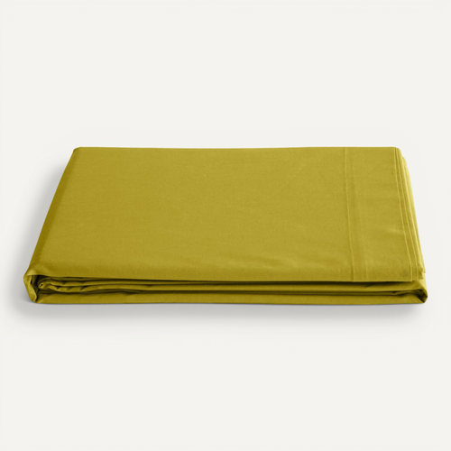Drap Plat 240x300 Cm Percale De Coton Manoir Vert Jasmin
