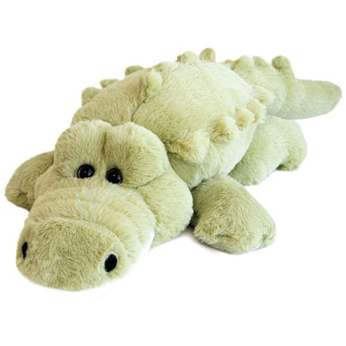 Peluche Crocodile 80 Cm Polyester Dans La Foret Tropicale Vert